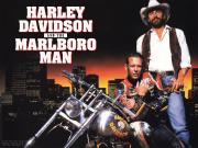 Foto de Harley Davidson y el hombre Marlboro