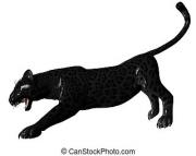 Foto de Clip: Dibujo en lapso de tiempo en 3D: Pantera negra