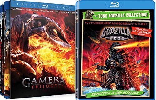 Pelicula Godzilla 2000 & amp; Trilogía de Gamera (Guardian of the Universe / Attack of the Legion / Revenge of Iris) Paquete de 4 películas Online