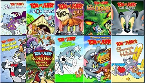 Pelicula Tom and Jerry Ultimate 10 Movie Pack: Alrededor del mundo / Campeones del mundo / Robin Hood y el ratón feliz / Misceláneas mágicas / El dragón perdido / Vacaciones de verano / Mayhem musical / En la casa del perro Online