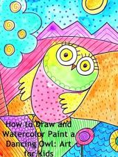 Ver Pelicula Cómo dibujar y pintar con acuarela un búho bailarín: arte para niños Online