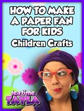 Ver Pelicula Cómo hacer un abanico de papel para niños, manualidades para niños a la hora del té con Tayla Online