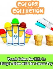 Ver Pelicula Enseñe los colores para niños en un video simple con un juguete helado. Online