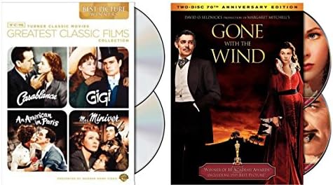 Pelicula La mejor colección de películas clásicas de TCM: ganadores de las mejores películas: Casablanca / Gigi / An American en París / Mrs. Miniver / Gone With The Wind Online