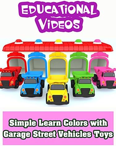 Pelicula Aprende los colores con los juguetes de los vehículos de la calle en el garaje - Videos educativos Online