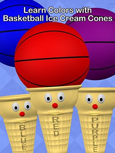 Pelicula Aprende los colores con los conos de helado de baloncesto Online