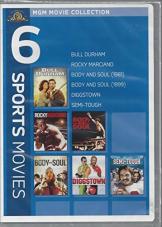 Ver Pelicula 6 PELÍCULAS DEPORTIVAS: Bull Durham; Rocky Marciano; Bod And Soul 1981; Cuerpo y alma 1999; Diggstown; DVDs semi-resistentes Online