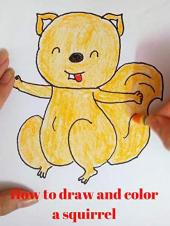 Ver Pelicula Cómo dibujar y colorear una ardilla. Online