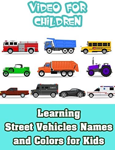 Pelicula Aprender nombres y colores de vehículos de calle para niños Online