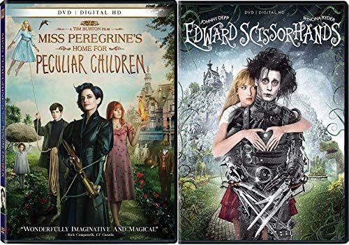 Pelicula Director visionario Tim Burton Edward Scissorhands DVD + Miss Peregrine's Home para Peculiar Children Fantasy 2 película Doble paquete de funciones Online
