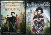 Ver Pelicula Director visionario Tim Burton Edward Scissorhands DVD + Miss Peregrine's Home para Peculiar Children Fantasy 2 película Doble paquete de funciones Online