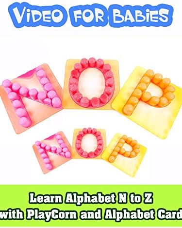 Pelicula Aprende el alfabeto N a la Z con PlayCorn y la tarjeta del alfabeto - Video para bebés Online