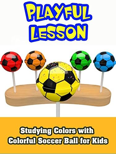 Pelicula Estudiar colores con una colorida pelota de fútbol para niños Online