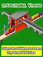 Ver Pelicula Colores para que los niños aprendan con los vehículos de Toy Street. Online