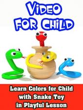 Ver Pelicula Aprende los colores para niños con juguetes de serpientes en una lección lúdica Online