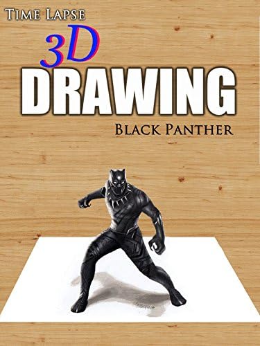 Pelicula Clip: Dibujo en lapso de tiempo en 3D: Pantera negra Online