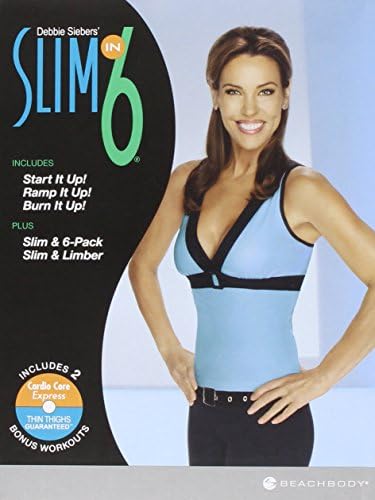 Pelicula Debbie Sieber Slim en entrenamiento de entrenamiento 6 Slim - 3 DVD - ¡Comience! Ramp It Up! ¡Quémalo! con Bonus Slim & amp; Paquete de 6 / Slim & amp; Ágil Online