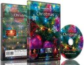 Ver Pelicula DVD de Navidad con nieve que cae / X Más luces / Chimenea y fuegos artificiales Online
