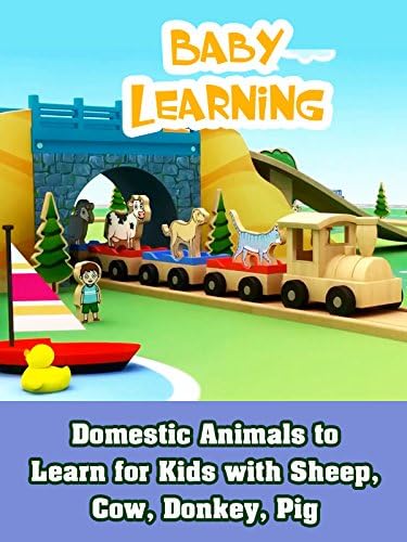 Pelicula Animales domésticos para aprender para niños con ovejas, vacas, burros, cerdos Online