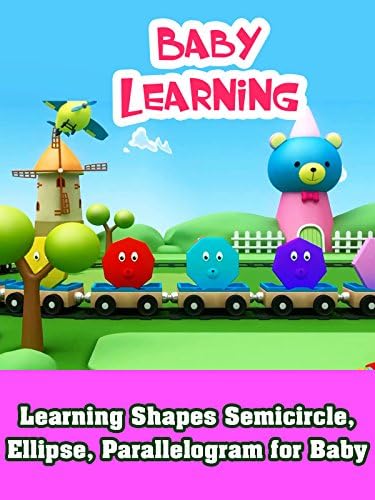 Pelicula Learning Shapes Semicircle, Ellipse, Parallelogram para Baby Online