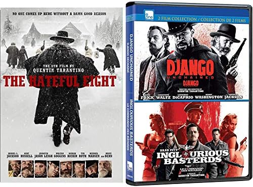 Pelicula Eight Basterds Hateful Django Inglorious desencadenado [DVD] Quentin Tarantino Set Triple Feature 3 set de películas Online