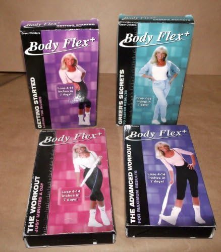 Pelicula Iniciación de Body Flex Greer Childers & amp; Entrenamiento & amp; Entrenamiento Avanzado & amp; Resultados más rápidos VHS Set Online
