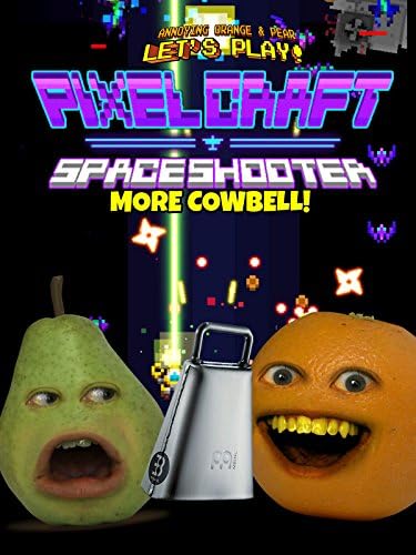 Pelicula Clip: Annoying Orange & amp; Pear Let's Play - PixelCraft (Space Shooter): ¡Más cencerro! Online