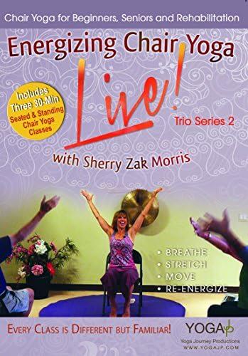 Pelicula LIVE Trio 2! Silla energizante DVD de yoga con bailes con Sherry Zak Morris, C-IAYT Online
