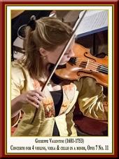 Ver Pelicula Valentini: Concierto para 4 violines, Viola & amp; Cello Concertanti en A Minor, Opus 7 No. 11 Online