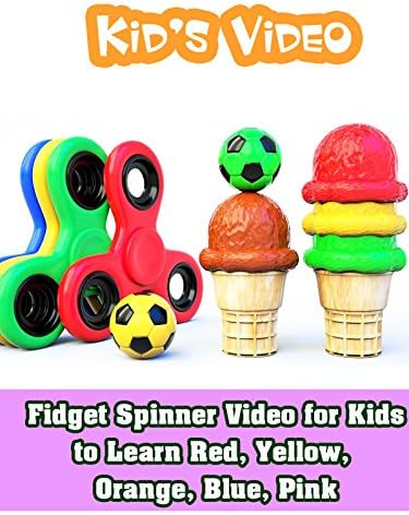 Pelicula Fidget Spinner Video para que los niños aprendan rojo, amarillo, naranja, azul, rosa Online