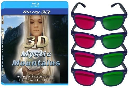 Pelicula 3D Mystic Mountains [Blu-ray 3D] y 4 paquetes de gafas 3D Online
