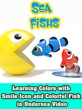 Ver Pelicula Aprendiendo los colores con el ícono de la sonrisa y los peces coloridos en video submarino Online