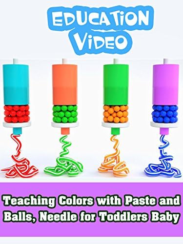 Pelicula Enseñando los colores con pasta y bolas, Needle for Toddlers Baby Online