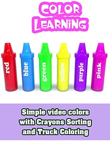 Pelicula Colores de video simples con clasificación de crayones y pintura de camiones. Online