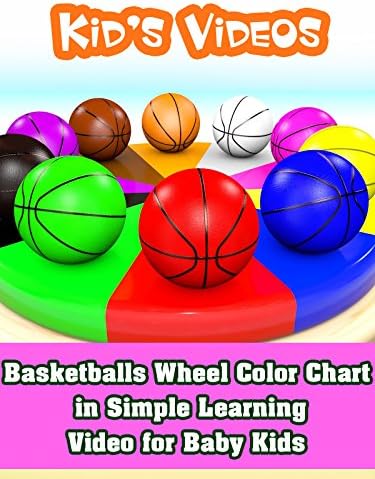 Pelicula Cuadro de colores de la rueda de básquetbol en un sencillo video de aprendizaje para bebés y niños Online