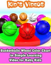 Ver Pelicula Cuadro de colores de la rueda de básquetbol en un sencillo video de aprendizaje para bebés y niños Online
