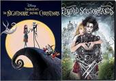 Ver Pelicula Pumpkin Jack Skellington Director visionario Tim Burton Edward Scissorhands DVD + Pesadilla antes de Navidad Disney Animado Musical Fantasía 2 película Doble paquete de funciones Online