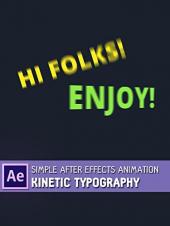 Ver Pelicula Simple After Effects Animation - Tipografía cinética Online