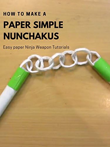 Pelicula Cómo hacer un Nunchakus simple de papel - Tutoriales sencillos de papel de Ninja Weapon Online