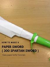 Ver Pelicula Cómo hacer una espada de papel (300 espartanas) - Cuchillos de papel fáciles Tutoriales Online