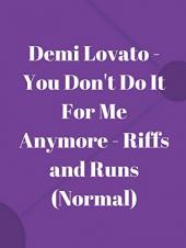 Ver Pelicula Demi Lovato - Ya no lo haces por mí - Riffs and Runs (Normal) Online