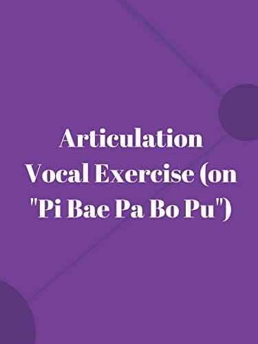 Pelicula Ejercicio vocal de articulación (en & quot; Pi Bae Pa Bo Pu & quot;) Online