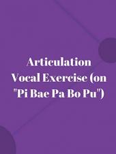 Ver Pelicula Ejercicio vocal de articulación (en & quot; Pi Bae Pa Bo Pu & quot;) Online