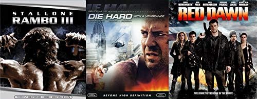 Pelicula El último paquete de tres acciones en Blu-ray: Red Dawn (2012), Die Hard With a Vengeance & amp; Rambo III paquete de 3 películas Online