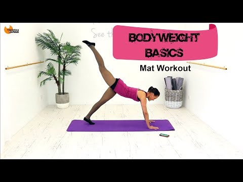 Total Body Workout Pilates Fusion Workout - Barlates Body Blitz Body Weight Basics Mat Workout