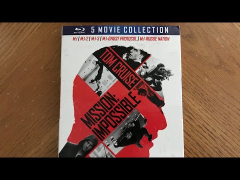 MISSION IMPOSSIBLE 5 MOVIE BLU RAY COLLECTION UNBOXING!!!