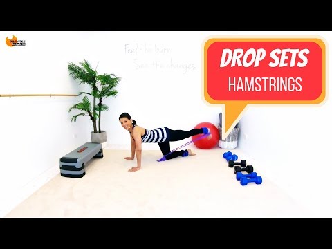 Hamstring workout Hamstrings Weights - BARLATES BODY BLITZ Drop Sets Hamstings with Linda Wooldridge