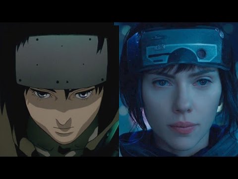 Ghost in the Shell - Anime vs. Movie Trailer Comparison