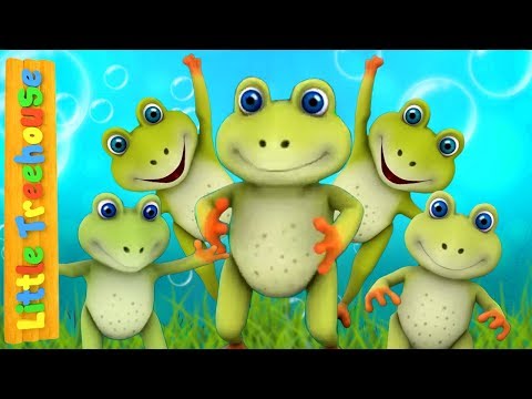 Five Little Speckled Frogs | Kindergarten Nursery Rhymes for Babies