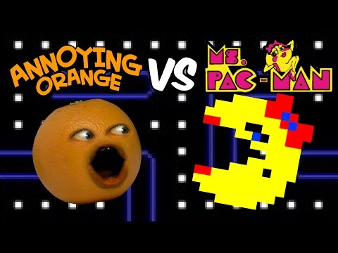 Annoying Orange vs Ms. Pac-Man